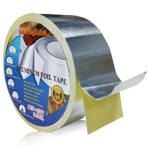 Premium Aluminum Foil Tape, Silver Duct Tape Heavy Duty, Metal, Heat Resistan... - Picture 1 of 8