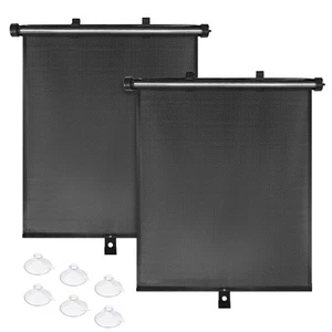Car Window Shades for Side Windows, 2 Pack Retractable Sun Shades for UV and ... - Picture 1 of 8