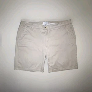 Liz Claiborne beige hellbraun khaki zierliche Bermuda Shorts Größe 16P - Bild 1 von 6