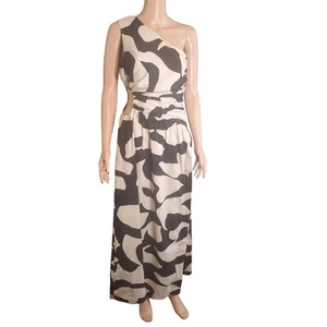 NWOT Abercrombie & Fitch Size S One Shoulder Cut Out Maxi Dress Wedding Regal - Picture 1 of 14