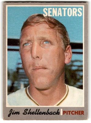 1970 O-Pee-Chee Jim Shellenback #389 Washington Senators - Image 1 of 2