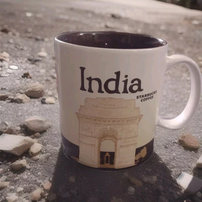 Starbucks India Global Icon Collector Series 16 oz Coffee Mug Cup 2017 - Image 1 of 3