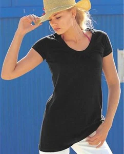 NEU LÄSSIG TRENDY! LONG PULLOVER 70% BAUMWOLLE 36/38 FLASHLIGHTS schwarz *622680 - Bild 1 von 2