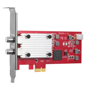 Sintonizador doble tarjeta PCIe TBS6903X profesional DVB S2 S2X CCM VCM ACM entrada múltiple - Imagen 1 de 5