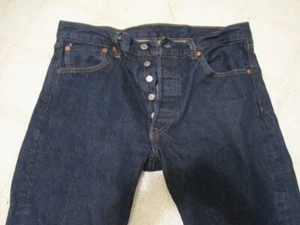 NEW WASHED Levi's Men's 501 34x30 Original Straight Fit Jeans - Dark Wash - Picture 1 of 3