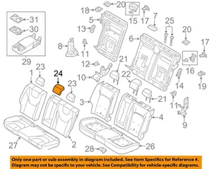 FORD OEM 17-20 Fusion Rear Seat Components-Headrest Cover HS7Z54611A08AD - Picture 1 of 2