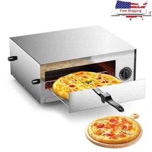 Stainless Steel Electric Pizza Oven Quick Bake Auto Shut-off Easy Clean Kitchen - Picture 1 of 7