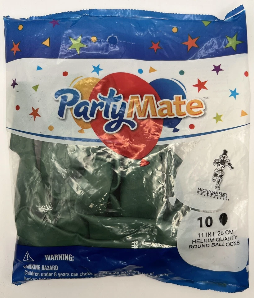 Michigan State Spartans NCAA College University Sports Party 11" Latex Balloons - Image 1 of 1