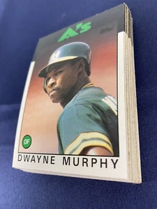 1986 Topps Baseball Complete Team Set - Oakland A's - 29 Card Lot - Bild 1 von 5