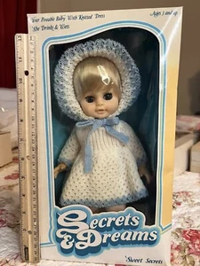 VTG Doll Secrets And Dreams Sweet Secrets Fishel Toys LTD 13012 Blonde Hair NIB - Imagen 1 de 19