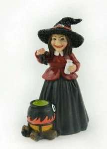 3" Witch w Cauldron MI 50745 Miniature Fairy Garden - Picture 1 of 7
