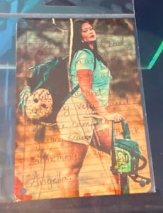 Postal Arte Sleepaway Camp Angela Metal Utilería Réplica Zobie Miedo Horror Slash - Imagen 1 de 3