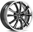Alloy Wheels 18" Lenso Es7 Black Polished Face For Lexus Ls 400 [Mk2] 94-00