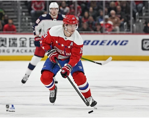 Nicklas Backstrom Washington Capitals Alternate Jersey Skating 11" x 14" Photo Cover