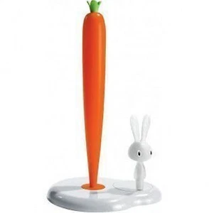 Alessi - ASG42 W - Bunny & Carrot, Kitchen roll holder, White Height 29.5cm - Picture 1 of 1