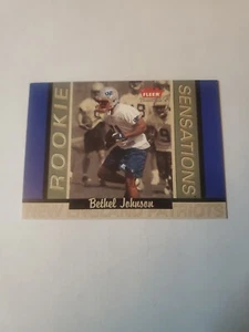 Fleer Tradition Rookie Sensations 2003 /1250 Bethel Johnson #8RS novato radiocontrol - Imagen 1 de 2