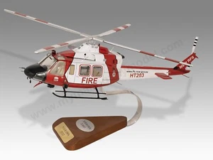 Bell 412EP New South Wales Rural Fire Service Desk Holz Hubschrauber Modell 1/32 - Bild 1 von 13