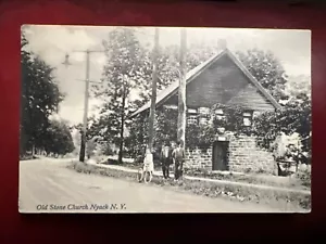 c1908 Old Stone Church, Nyack, NY Vintage Picture Postcard - Picture 1 of 2