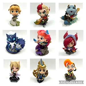 "Lote de 9 figuras de League of Legends 2018 Riot Games 4"" bonitas" - Imagen 1 de 21