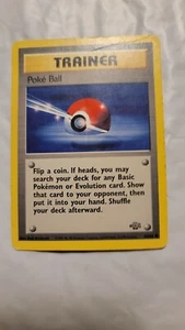 Tarjeta Pokémon Entrenador Poke Ball 64/64 1999 Jungle Common Pokeball LP/MP - Imagen 1 de 9