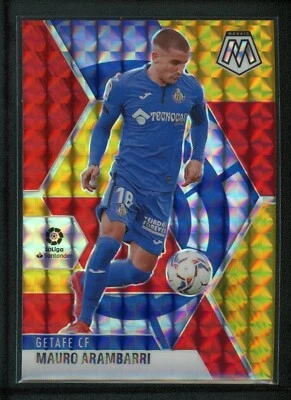 2020-21 MAURO ARAMBARRI 60/88 PANINI MOSAIC LALIGA SANTANDER GOLD RED BLUE - Image 1 of 2