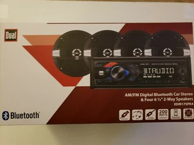 Dual Car Stereo Radio Bluetooth USB MP3 Siri 4 speaker 6.5" DUAL XDM17SPK4   - Image 1 of 4