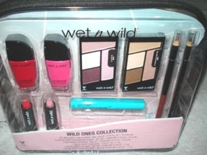 Wet N Wild Collection bolsa transparente esmaltes de uñas sombras de ojos lápices labiales delineadores de ojos - Imagen 1 de 1