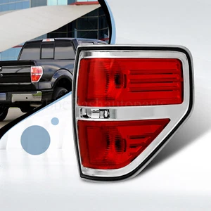Luz trasera lateral derecha cromada para pasajero lámpara de freno para Ford F150/F-150 2009-2014 - Imagen 1 de 12
