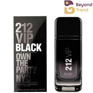 212 VIP Black by Carolina Herrera 3.4 oz EDP Cologne for Men New in Box - Picture 1 of 5