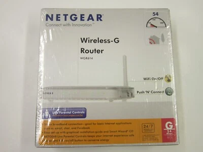 Netgear WGR614 54 Mbps 4-Port 10/100 Wireless G Router (WGR614NA) - Image 1 of 4