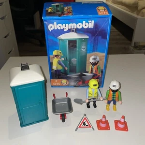 Playmobil 3275 Mobile Toilette / DIXI mit Bautrupp und Anleitung - Bild 1 von 2