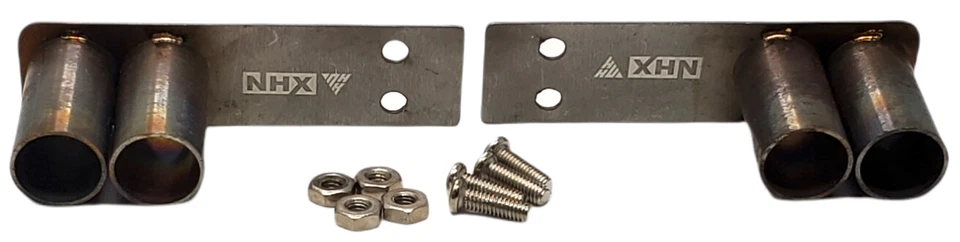 NHX S.Steel Dual Muffler Exhaust Pipe 2pcs 1/10 Scale Accessory US SHIP