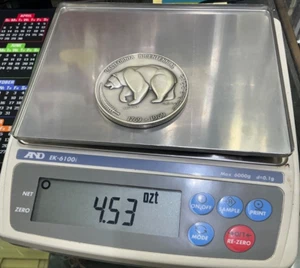 1969 MACO California Bicentennial The Golden Land 4.53 oz .999 Fine Silver Medal - Picture 1 of 3