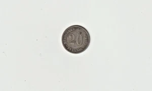 Deutsches Kaiserreich, 20 Pfennig, 1876 D, Silber, Jg.# 5 - Bild 1 von 2