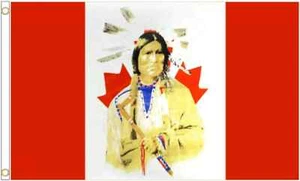Canada Indian First Nation Polyester 5'x3' Flag - Picture 1 of 3