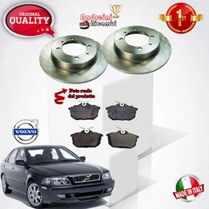 KIT 4 PASTIGLIE E 2 DISCHI POSTERIORI VOLVO S40 I 1.6 109CV DAL 1999 -> 2003 - Foto 1 di 4