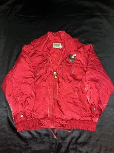 vintage disneyland satin red jacket golf print 12 Youth - Picture 1 of 8
