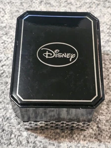 Disney Accutime Mickey Mouse Stainless Steel Watch Crystal Silhouette Quartz.NEW - Picture 1 of 4