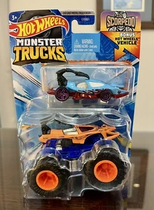 NEW Hot Wheels Monster Trucks Scorpedo Bonus Car Die-Cast Car 2023 Mattel Sealed - Picture 1 of 2