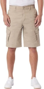 UNIONBAY Men’s Oversized Cargo Pockets Closures Short, Tan, 30 - Picture 1 of 4