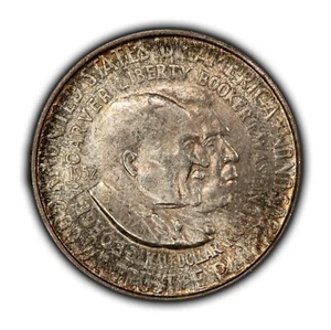 1952 50c Washington-Carver Commemorative Silver Half Dollar - BU - SKU-C1210 - Picture 1 of 8