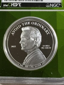 2022 Palau $5 Bill Murray Silver Coin Graded PR 70 DCAM by NGC Low Mintage - Picture 1 of 6