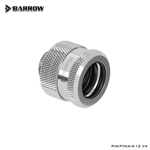 Barrow G1/4" to 12mm Hard Tubing Compression Fitting 12mm OD Rigid TUBE Silver - Picture 1 of 4