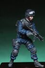 1/35 Resin Figure Model Kit Modern US Swat Police Machine Gunner Unpainted