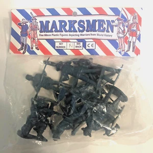 VERSIEGELTE TÜTE - 10 EA US 7TH CAVALRY DUNKELBLAU 60 MM - SCHÜTZENMODELLE - SET #N - Bild 1 von 22