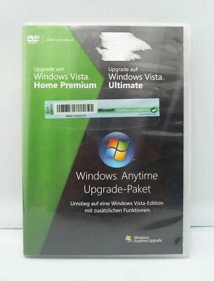 Microsoft Windows Vista Upgrade - von Home Premium auf Ultimate - 32Bit - Prof - Bild 1 von 3