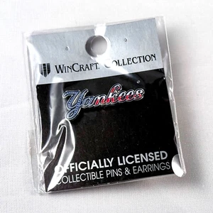 New Sealed! New York Yankees Script Wordmark Stars and Stripes Pin WinCraft - Picture 1 of 1