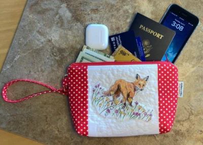 Fox original art by Lorraine Turner wristlet - Image 1 of 4