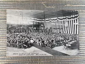 Eröffnung der AD-Club Convention 9. Juni 1913 Baltimore MD Werbepostkarte - Bild 1 von 2