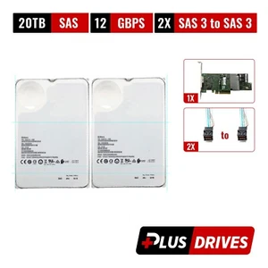 12 To 20 To SAS-3 12G 3,5" pack RAID 2x disques 9361-8i contrôleur 1G cache - Photo 1/13